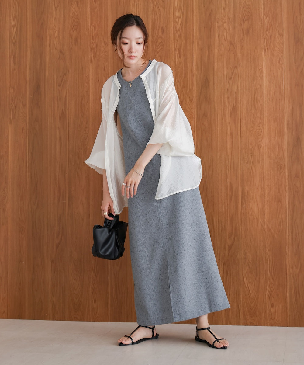 バッククロスアメスリロングワンピース