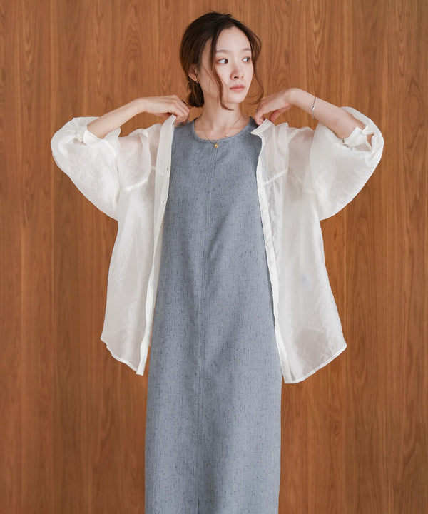 バッククロスアメスリロングワンピース