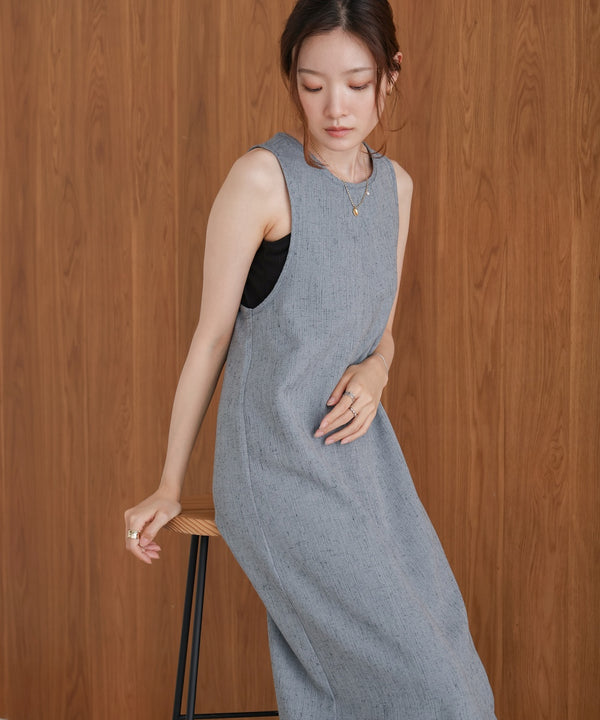 バッククロスアメスリロングワンピース