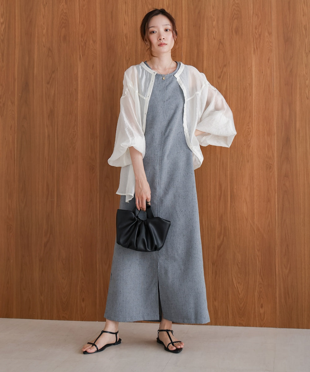 バッククロスアメスリロングワンピース