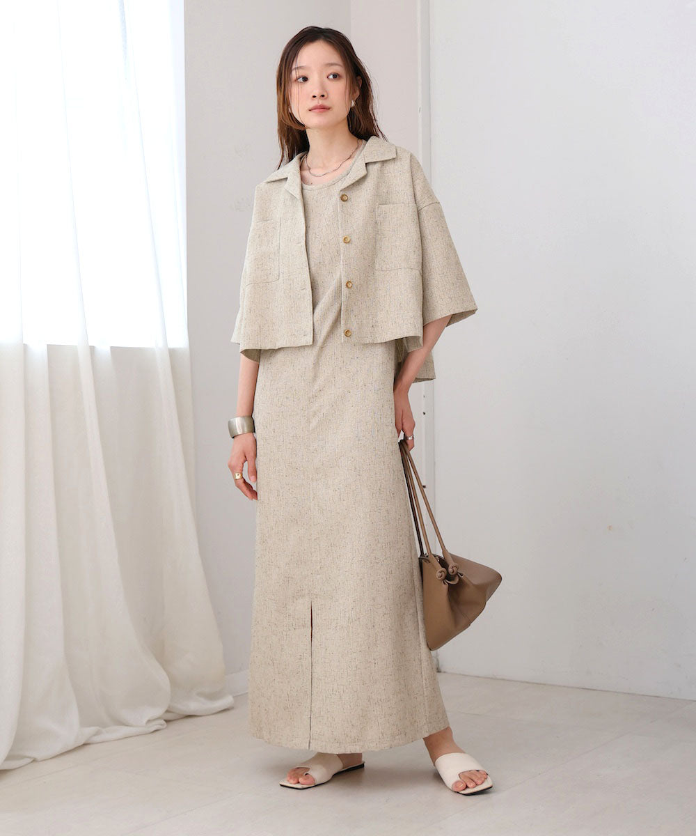 バッククロスアメスリロングワンピース