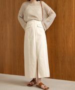 I-LINE SLIT DENIM SKIRT