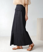 I-LINE SLIT DENIM SKIRT
