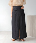 I-LINE SLIT DENIM SKIRT