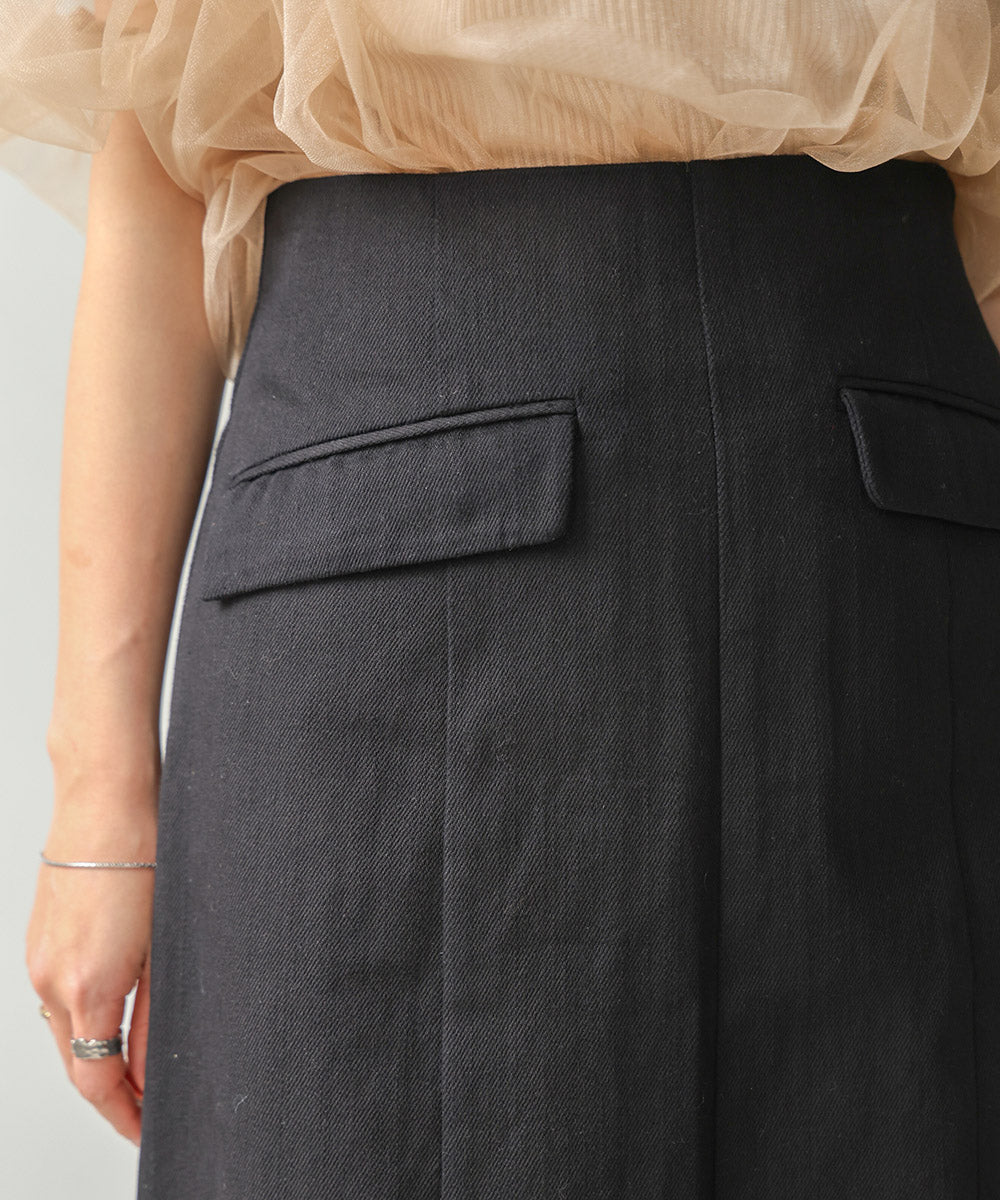 I-LINE SLIT DENIM SKIRT