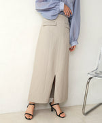 I-LINE SLIT DENIM SKIRT