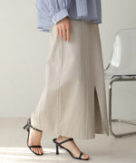 I-LINE SLIT DENIM SKIRT