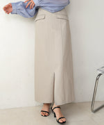 I-LINE SLIT DENIM SKIRT