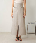 I-LINE SLIT DENIM SKIRT