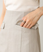 I-LINE SLIT DENIM SKIRT