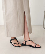 I-LINE SLIT DENIM SKIRT