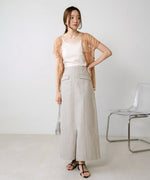 I-LINE SLIT DENIM SKIRT