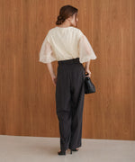 sheer volume sleeve tops