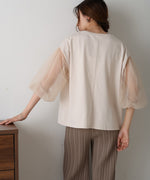 sheer volume sleeve tops