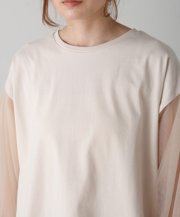 sheer volume sleeve tops