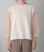 sheer volume sleeve tops