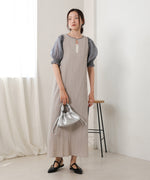 2way mellow sheer sleeve onepiece