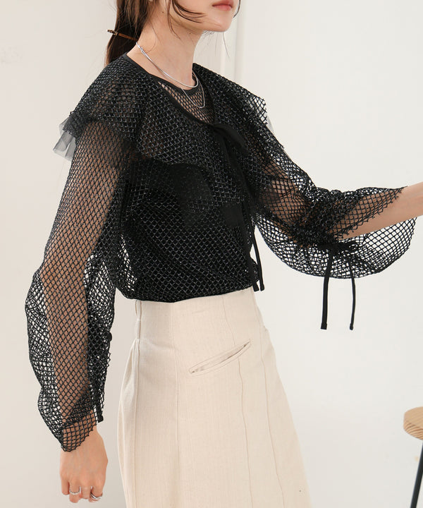 ribbon mesh tops + multi-way color