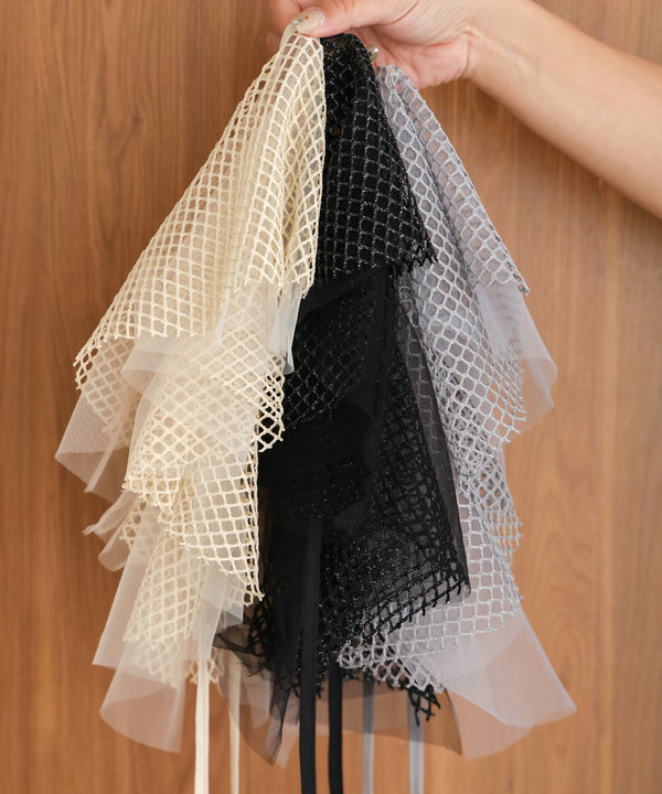 ribbon mesh tops + multi-way color