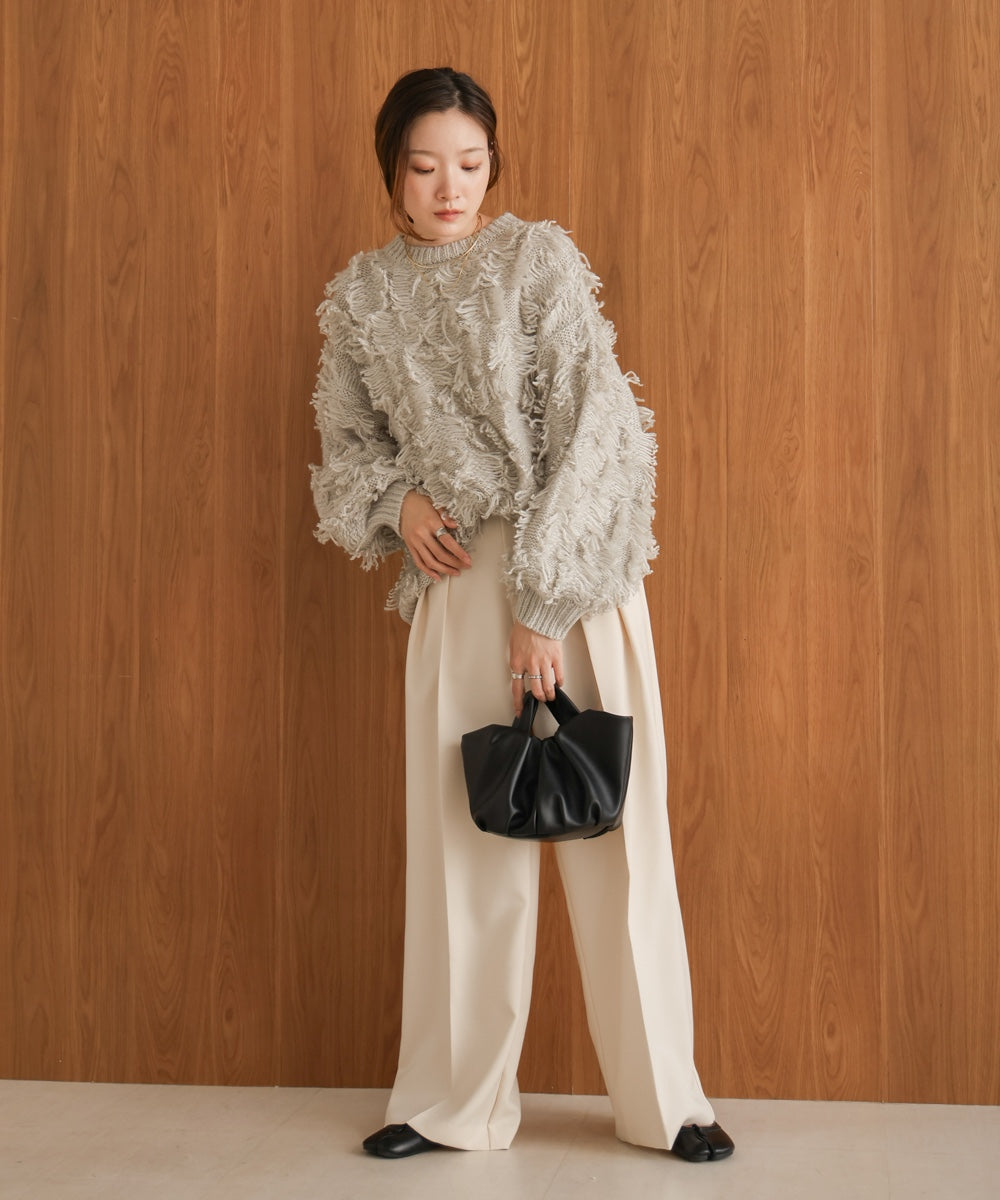 fringe knit tops