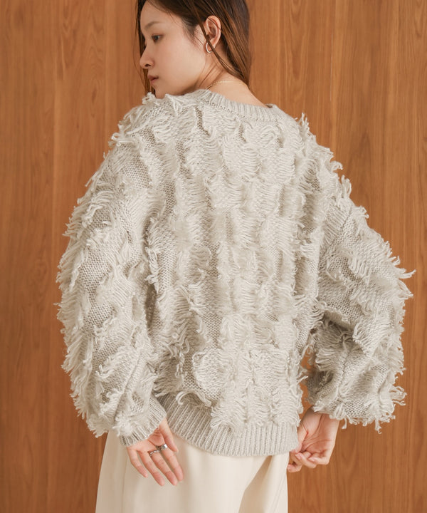 fringe knit tops