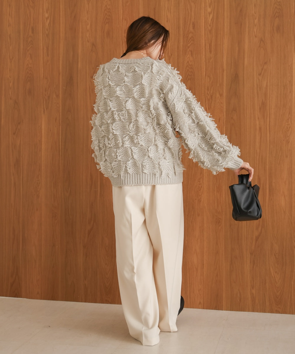 fringe knit tops