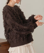 fringe knit tops