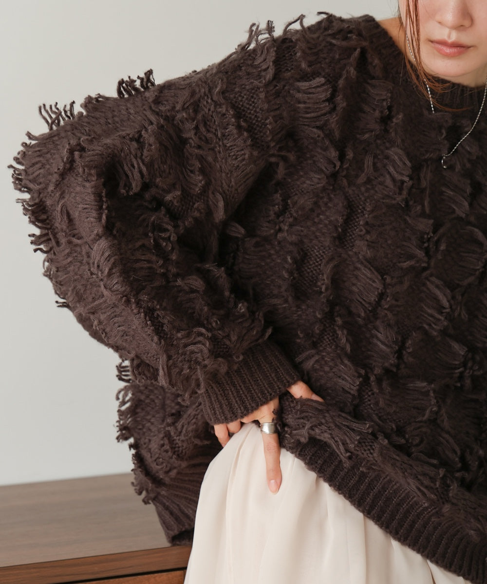 fringe knit tops