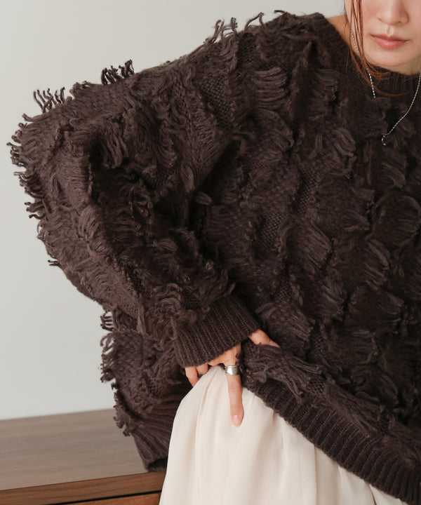 fringe knit tops