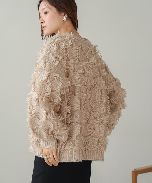 fringe knit tops