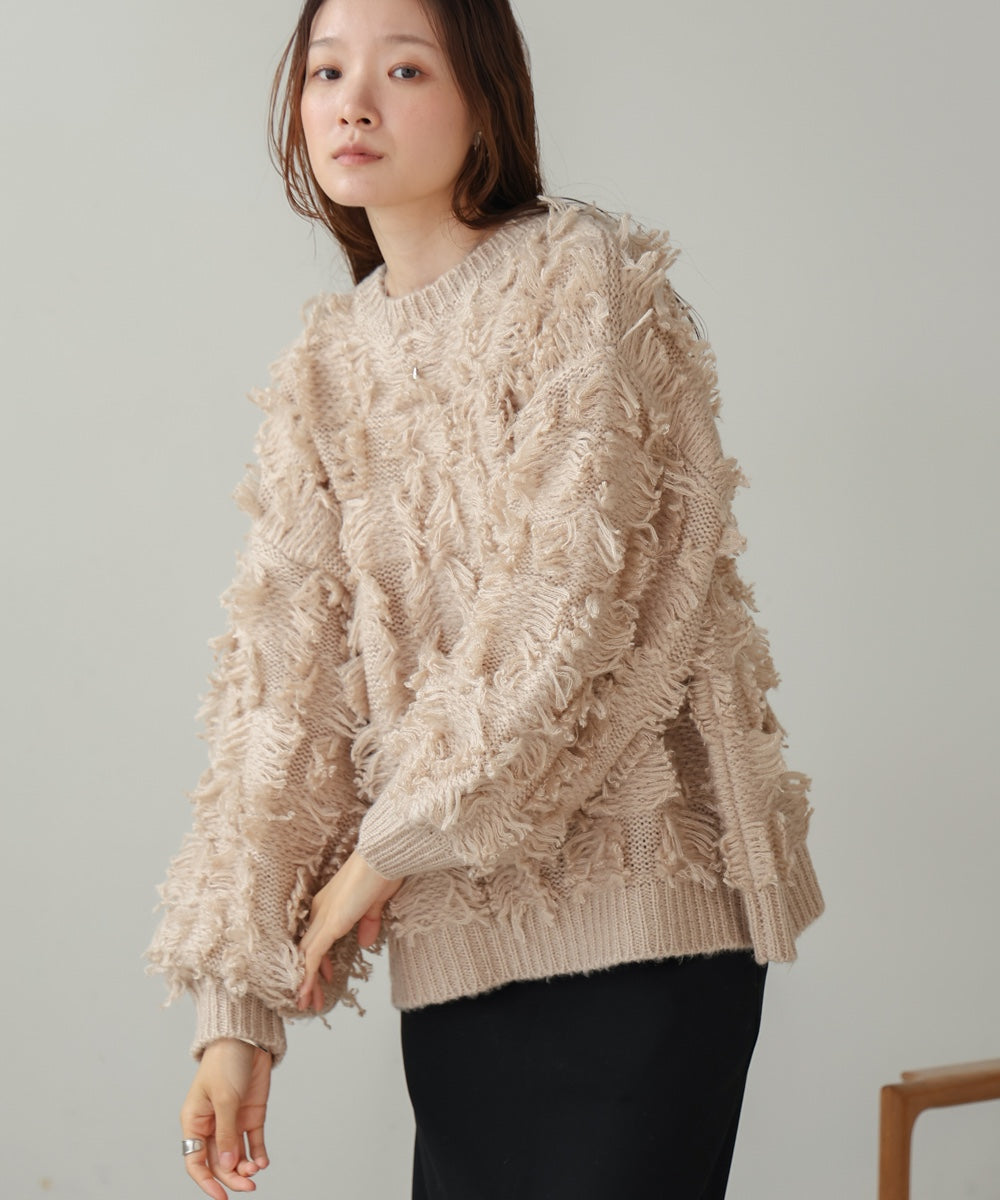 fringe knit tops