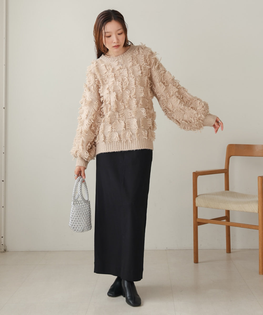 fringe knit tops
