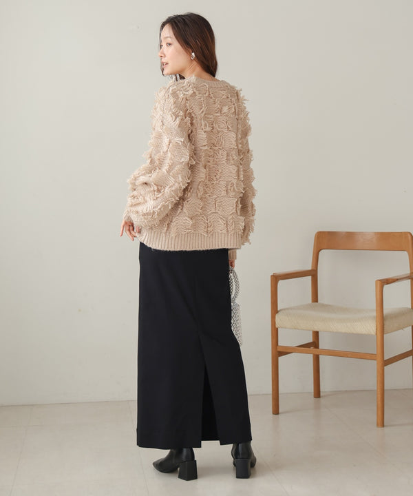 fringe knit tops