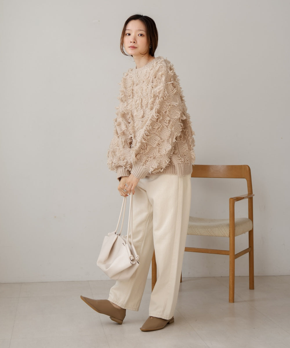 fringe knit tops