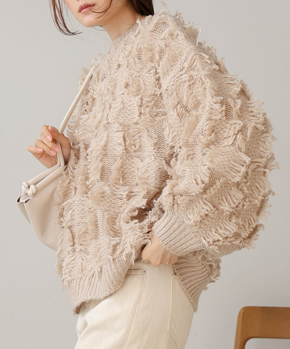 fringe knit tops