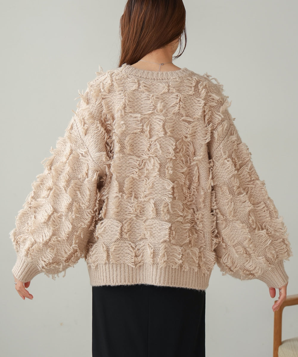 fringe knit tops