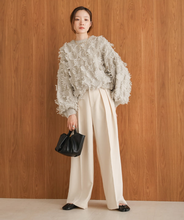 fringe knit tops