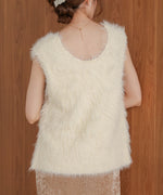 shaggy knit vest