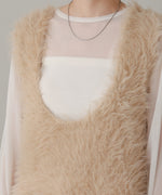 shaggy knit vest