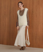 shaggy knit vest
