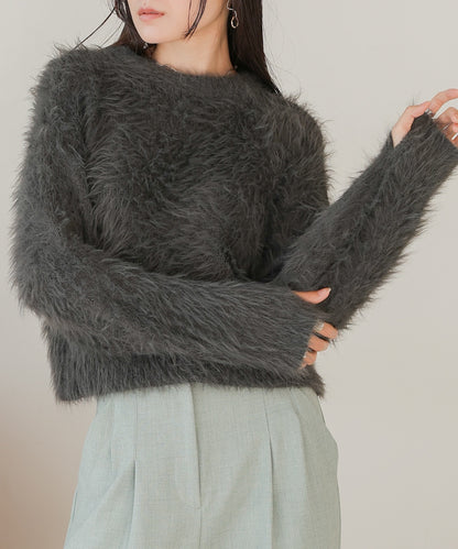 2way shaggy cardigan