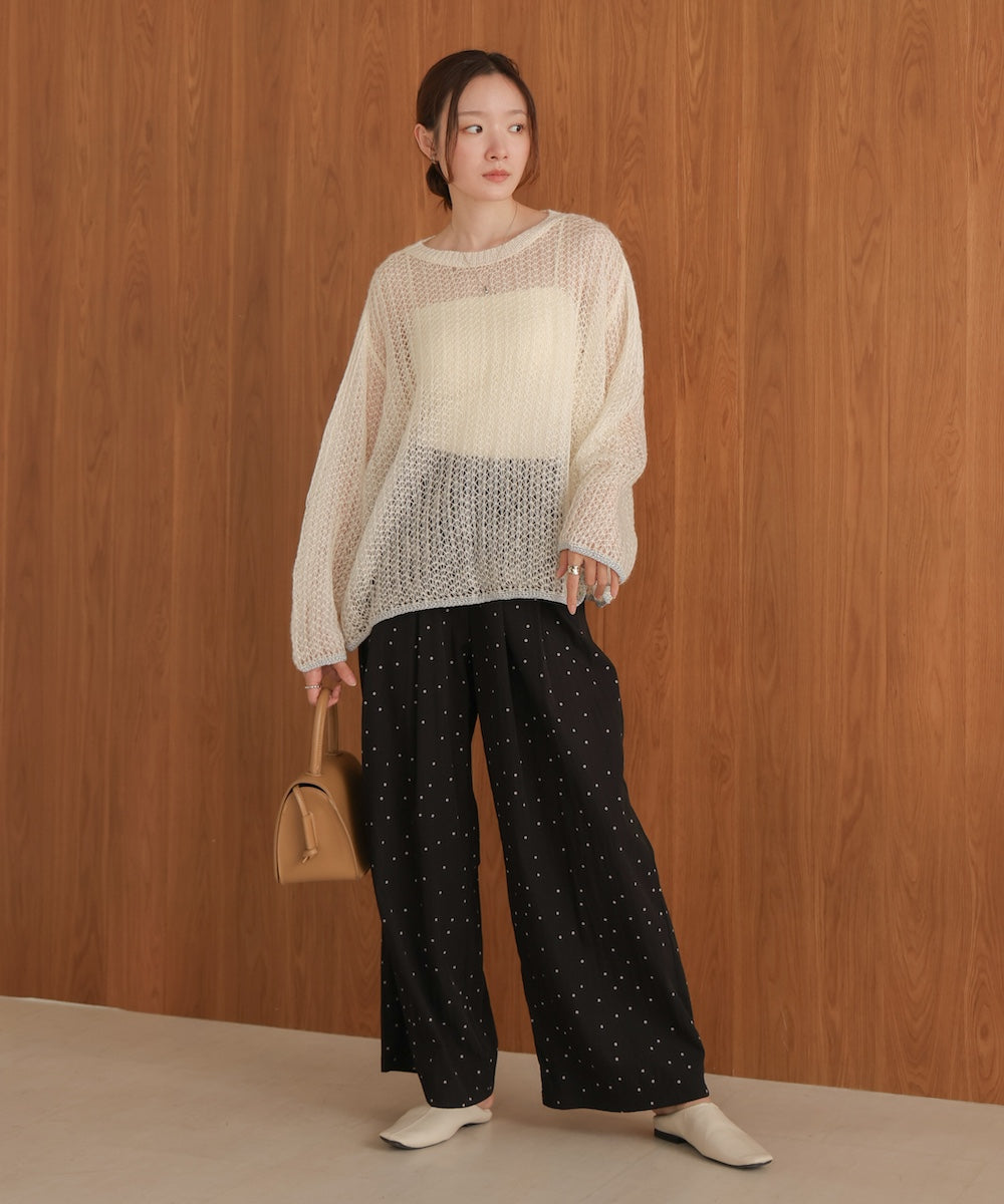 openwork knit tops