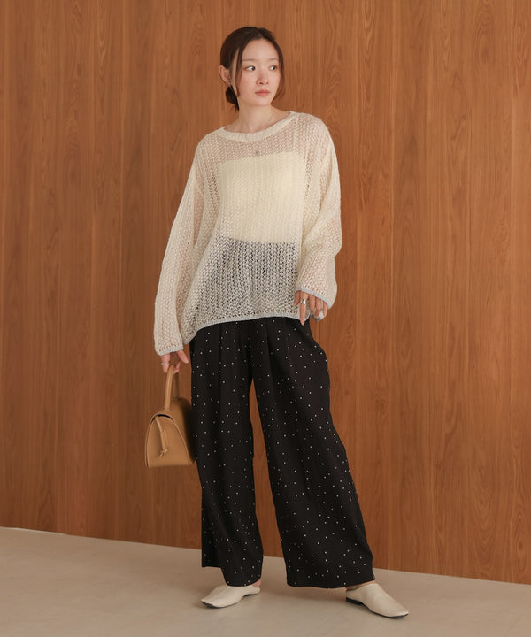 openwork knit tops