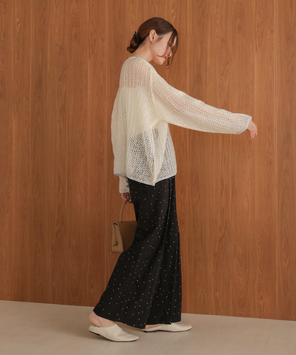 openwork knit tops