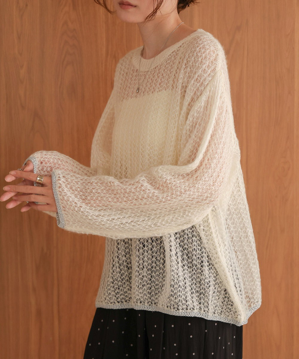 openwork knit tops