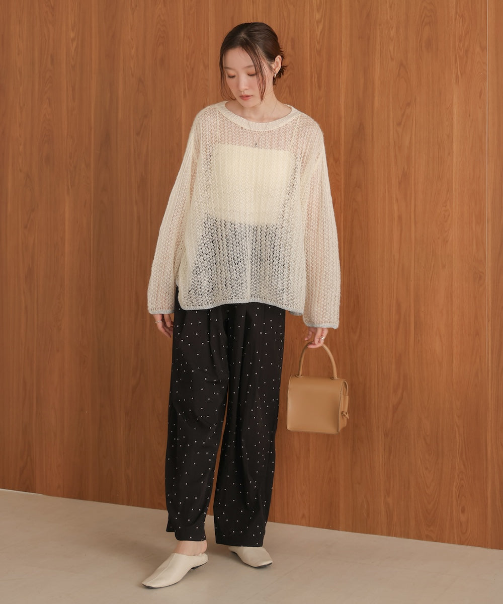 openwork knit tops