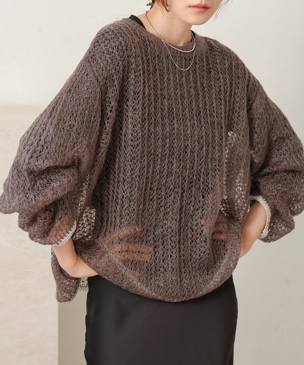 openwork knit tops