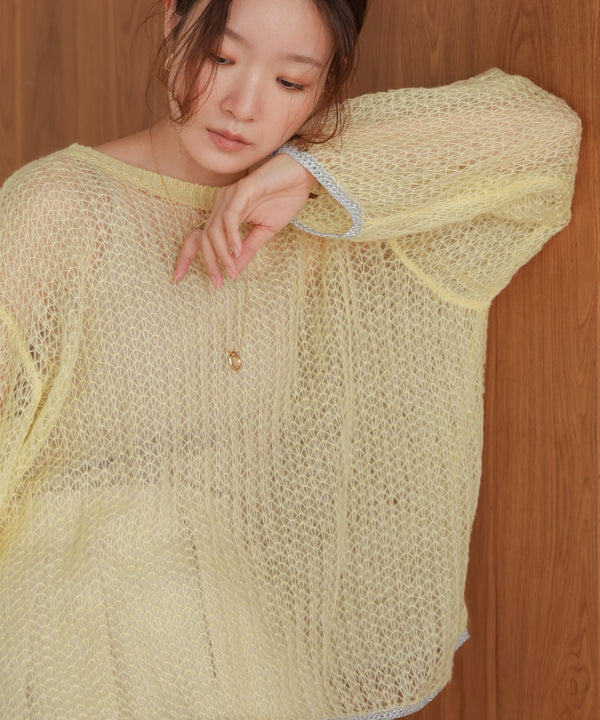 openwork knit tops