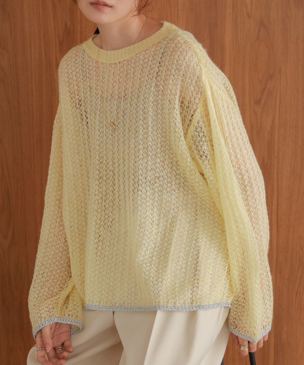 openwork knit tops