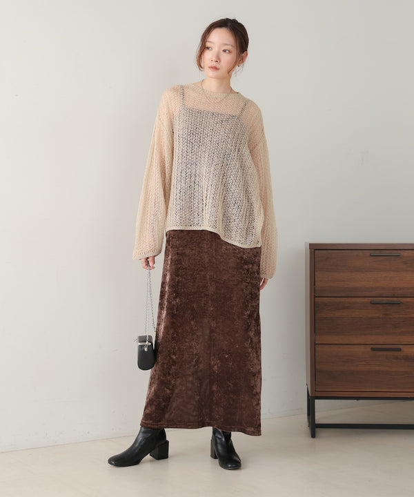openwork knit tops